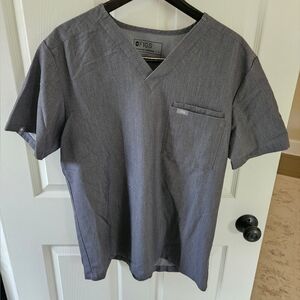 Men's FIGS Leon Scrub Top - Large - Graphite